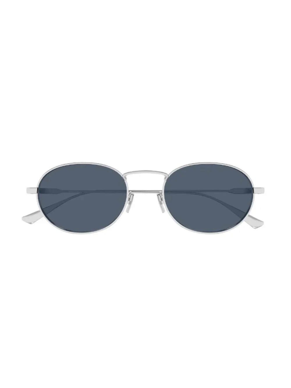 New Saint Laurent Unisex Sunglasses Silver Blue Lens Metal Frame SL 799 005 52